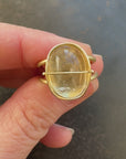 Captured Enhydro Ring - 18k Gold