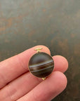 Saturn Agate Orb Pendant