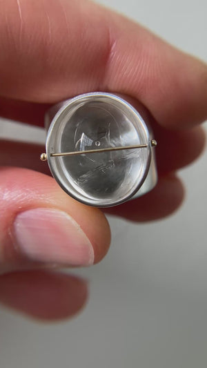 
                
                    Load and play video in Gallery viewer, Enhydro Quartz Parabola Ring #2
                
            