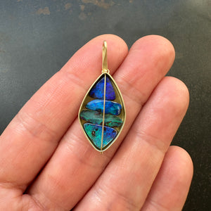 Captured Boulder Opal pendant