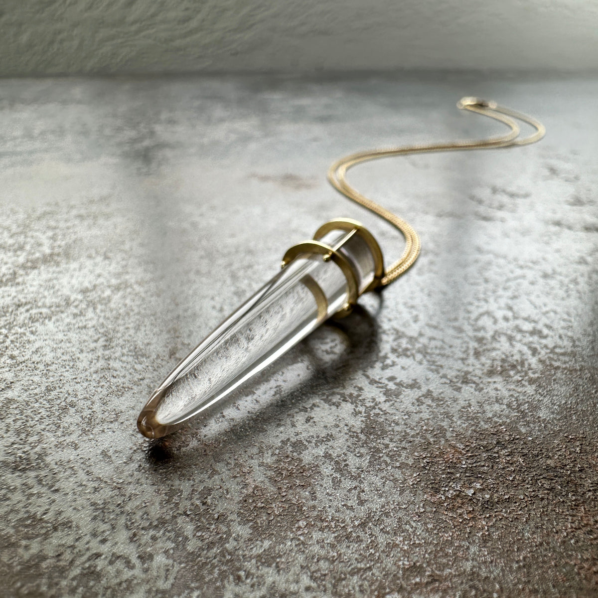Captured Quartz Torpedo Pendant