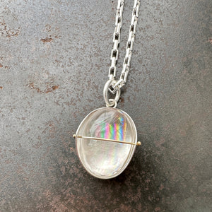 Captured Rainbow Quartz Necklace