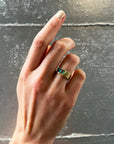 Captured Rectangle Opal Ring