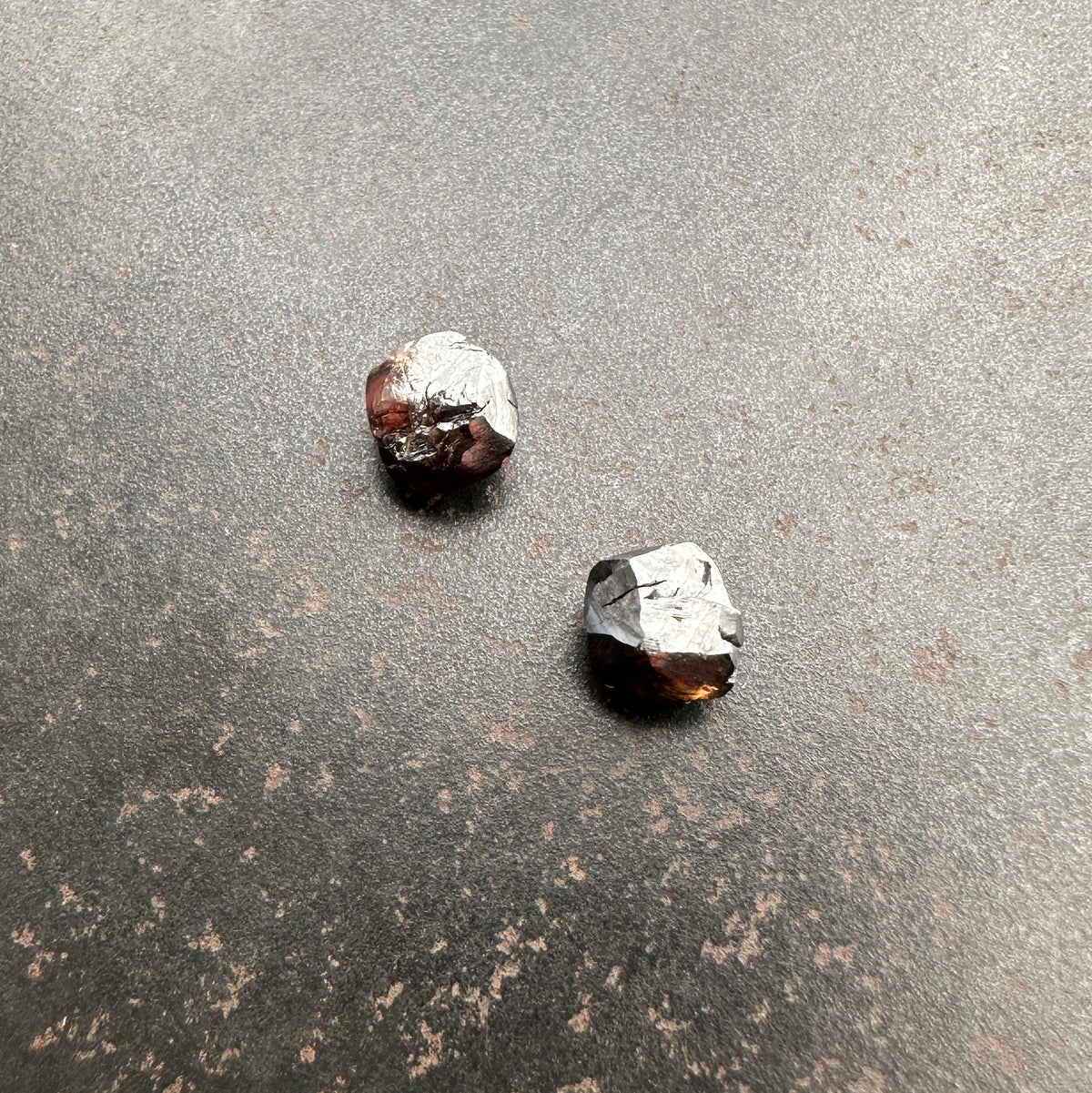 Rough Black Diamond Pair