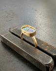 Captured Lightning Ridge Opal Ring