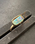 Captured Lightning Ridge Opal Ring