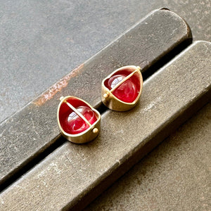 Captured Ruby Studs