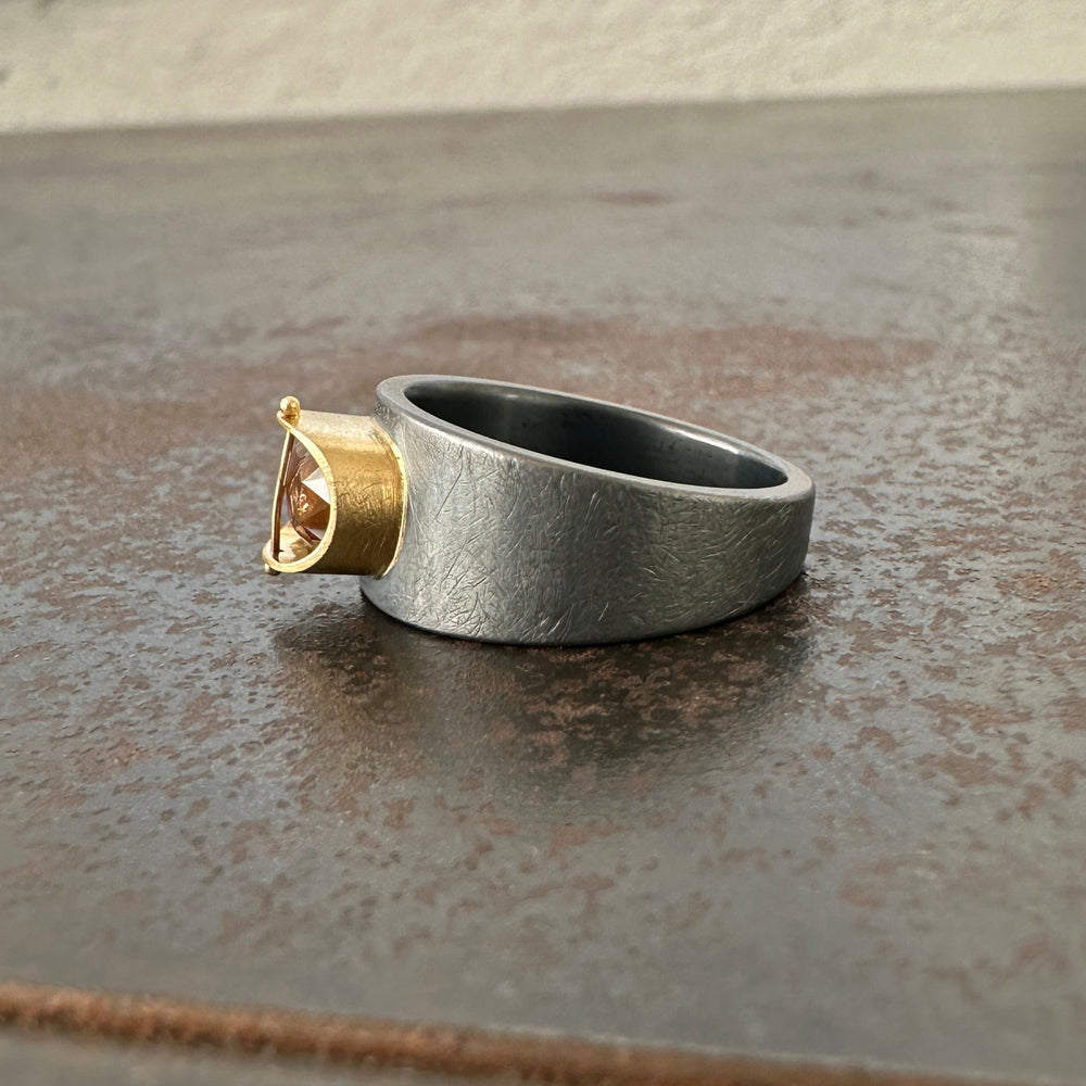 Captured Rustic Diamond Ring