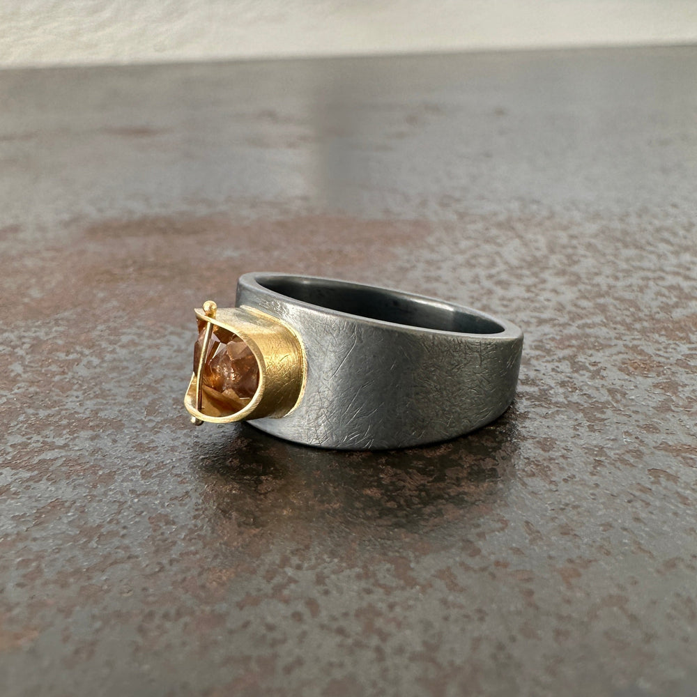 Captured Rustic Diamond Ring