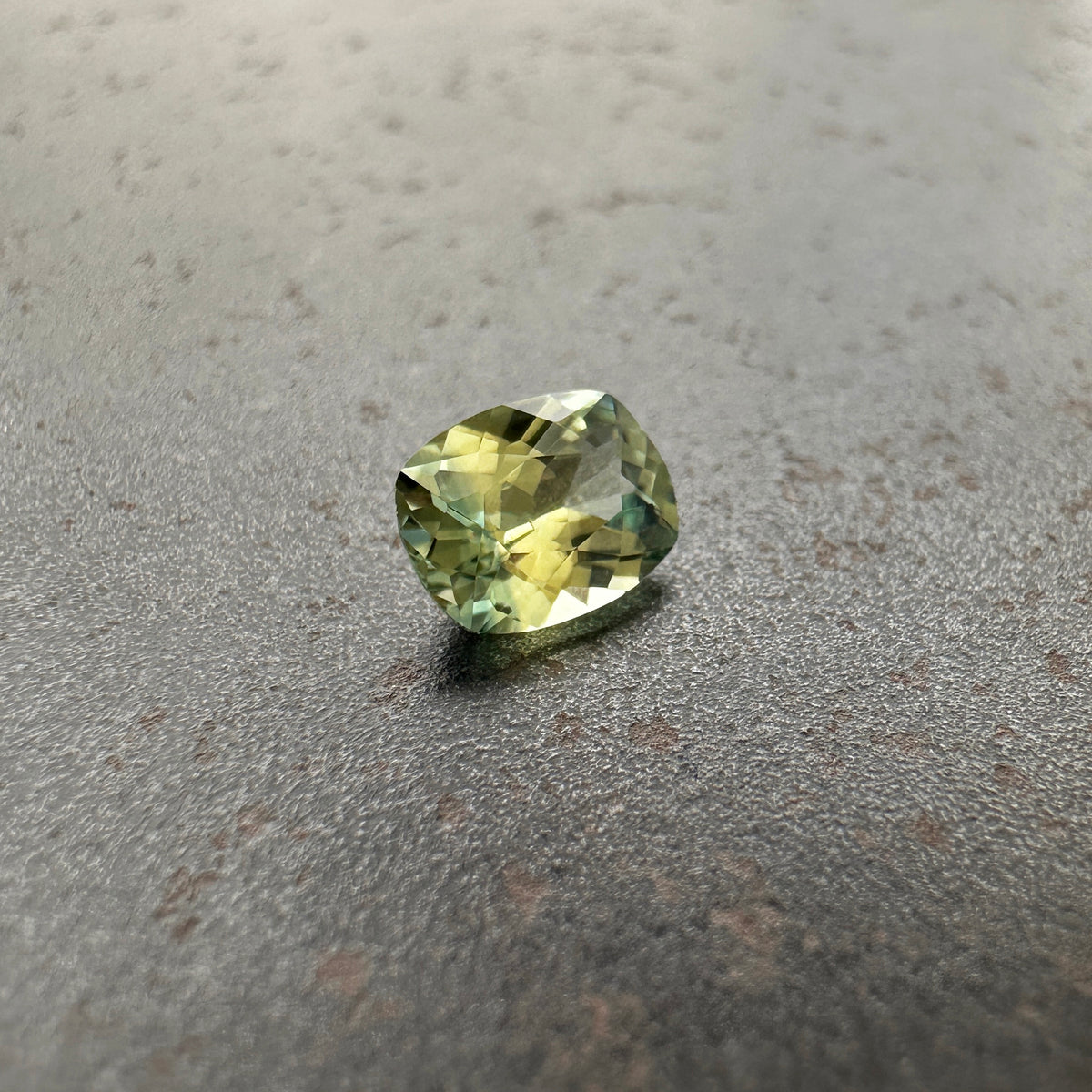 Chartreuse Cushion Cut Madagascar Sapphire