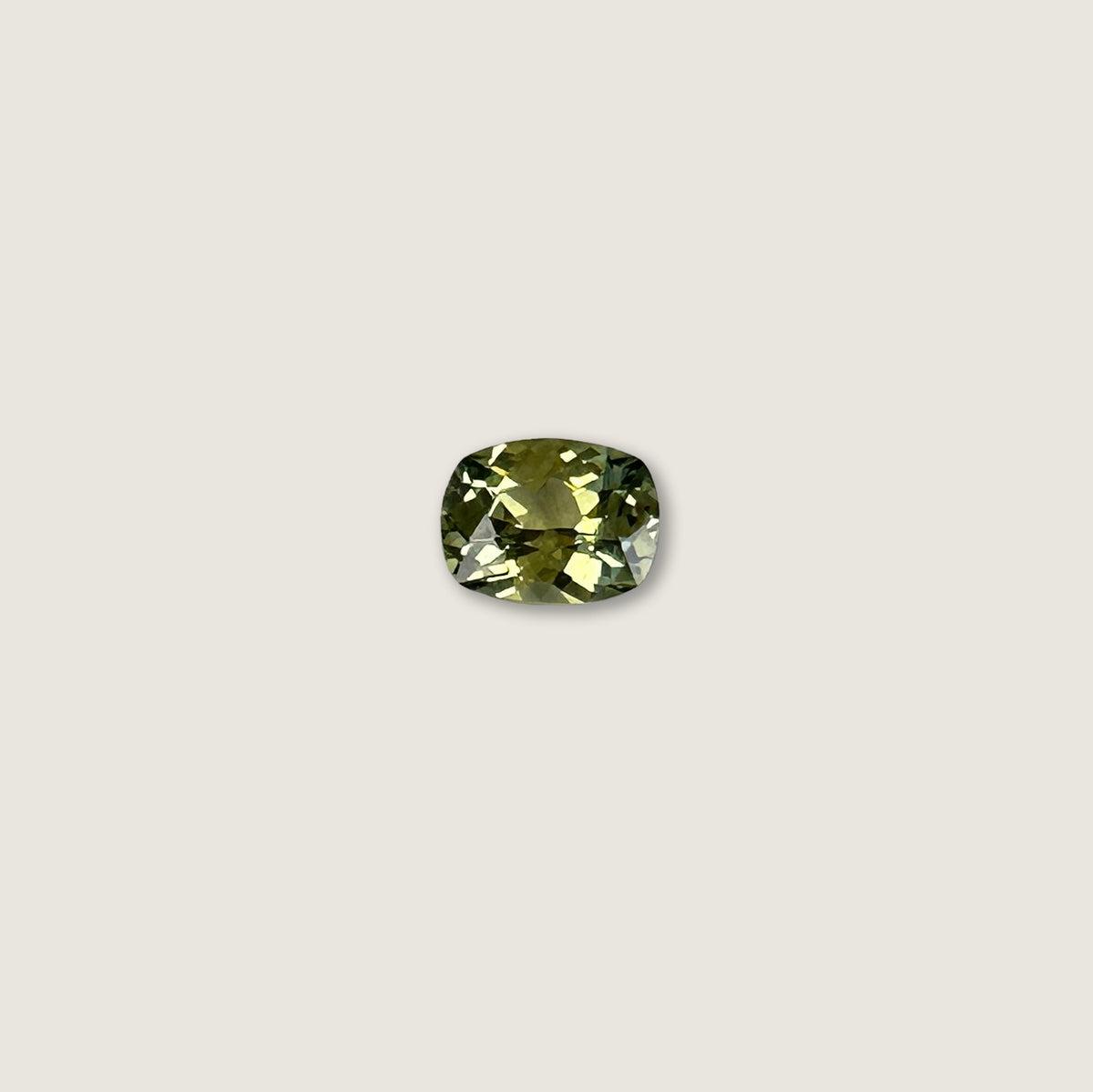 Chartreuse Cushion Cut Madagascar Sapphire
