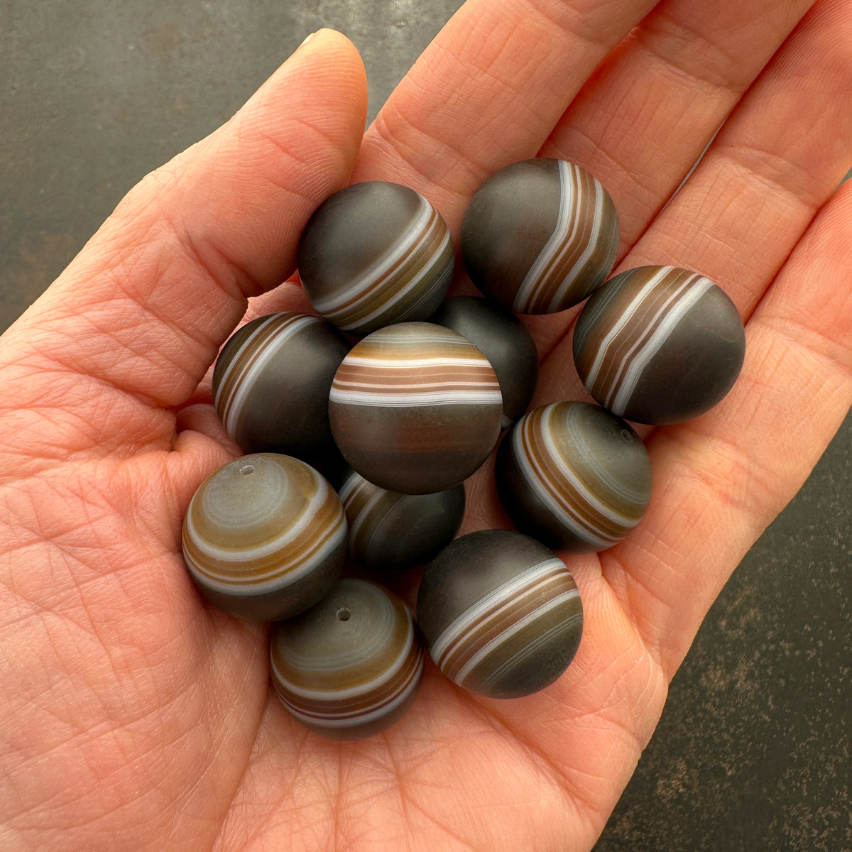 Saturn Agate Orb Pendant