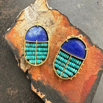 Lapis & Persian Turquoise Scarab Pendant