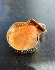 seashell, scallop, necklace, pendant, 14k gold necklace, one of a kind jewelry, fine jewelry