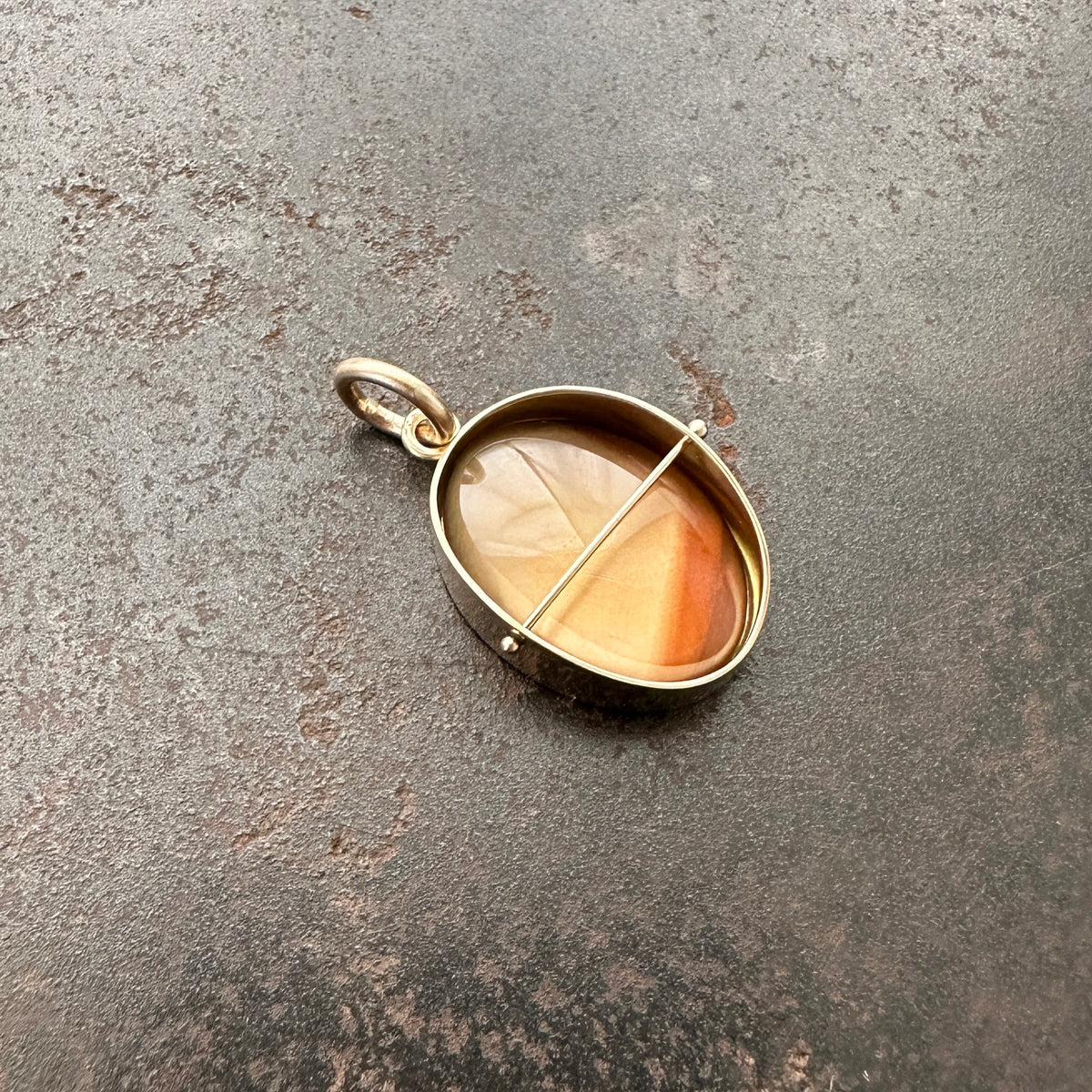 Captured Smoky Topaz Charm