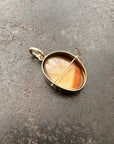 Captured Smoky Topaz Charm
