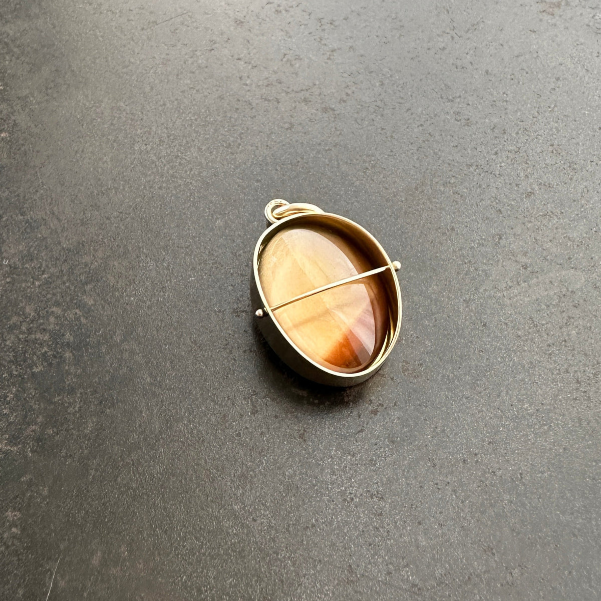 Captured Smoky Topaz Charm