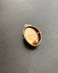 Captured Smoky Topaz Charm