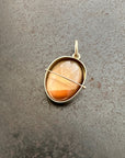 Captured Smoky Topaz Charm