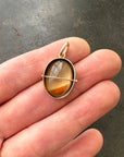Captured Smoky Topaz Charm