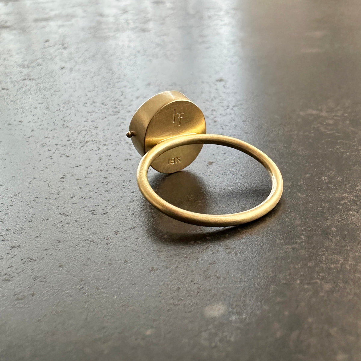 Captured Smoky Topaz Ring