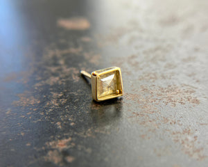 Salt and Pepper Diamond Kite Single Stud