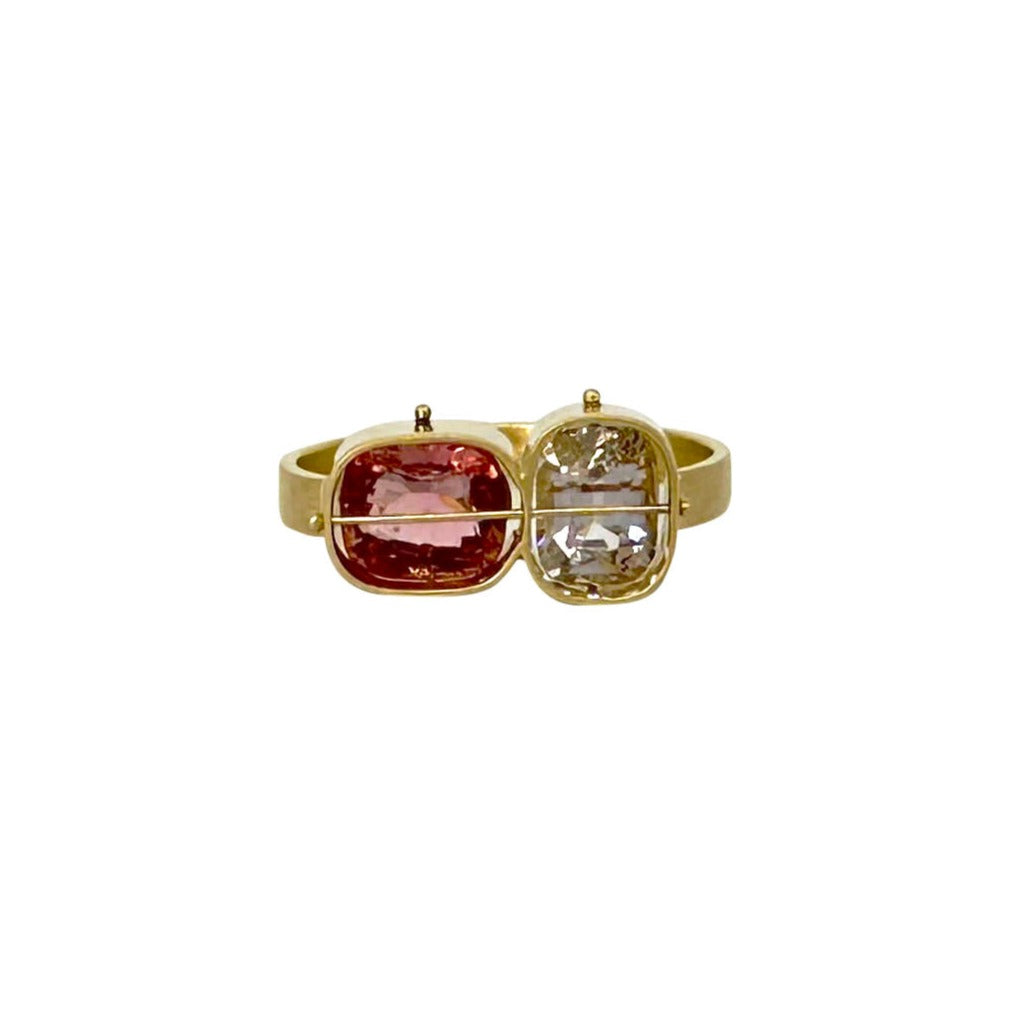 Captured Spinel Duo Ring