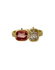 Captured Spinel Duo Ring