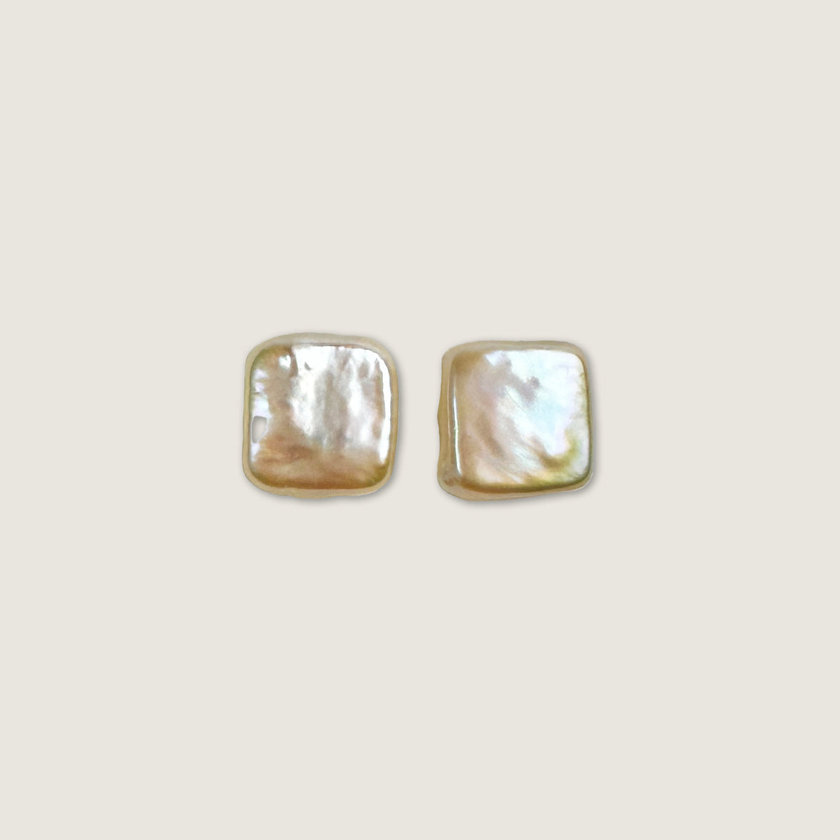 Square Cultured Pearl Pair