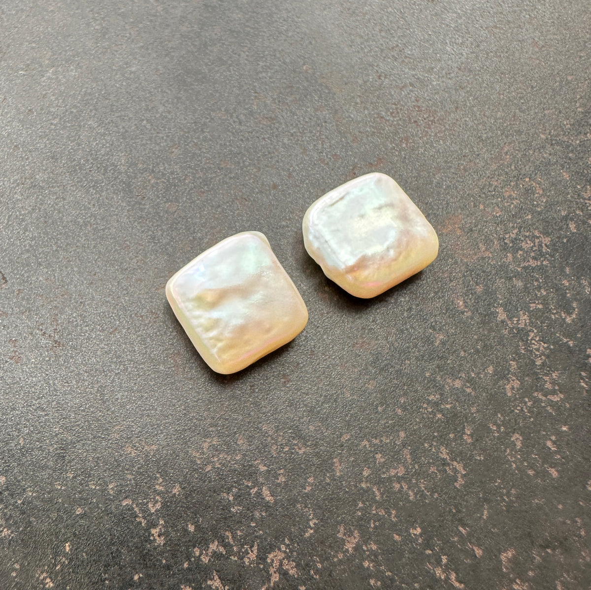 Square Cultured Pearl Pair