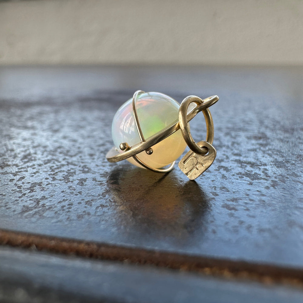 Captured Sunrise Opal Orb Charm