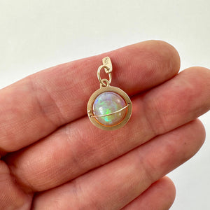 Captured Sunset Opal Orb Charm