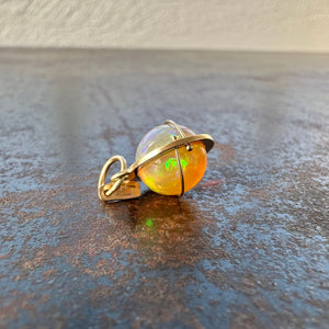 Captured Sunset Opal Orb Charm