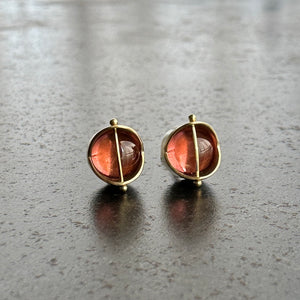 Captured Tanzanian Garnet Studs