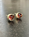 Captured Tanzanian Garnet Studs