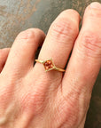 Captured Tanzanian Garnet Ring