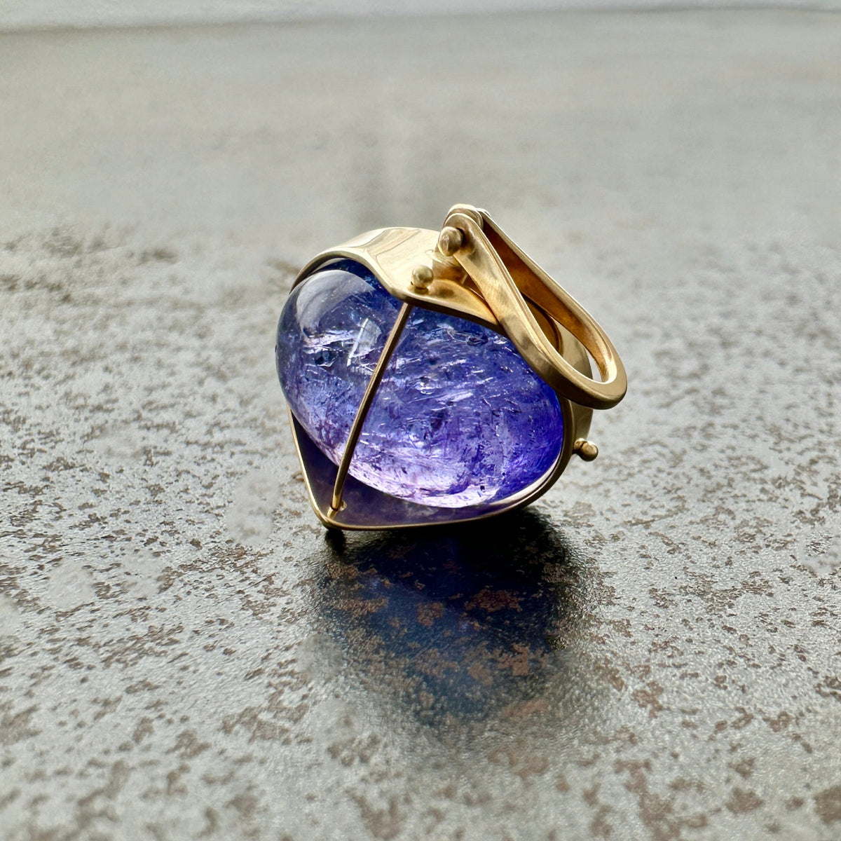 tanzanite pendant, tanzanite charm, 14k gold charm, 14k gold pendant, one of a kind pendant