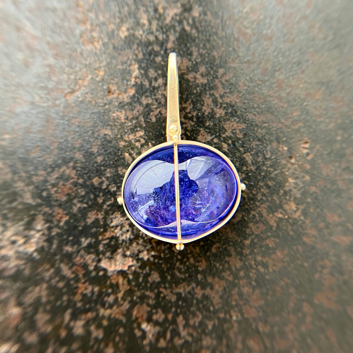tanzanite pendant, tanzanite charm, 14k gold charm, 14k gold pendant, one of a kind pendant