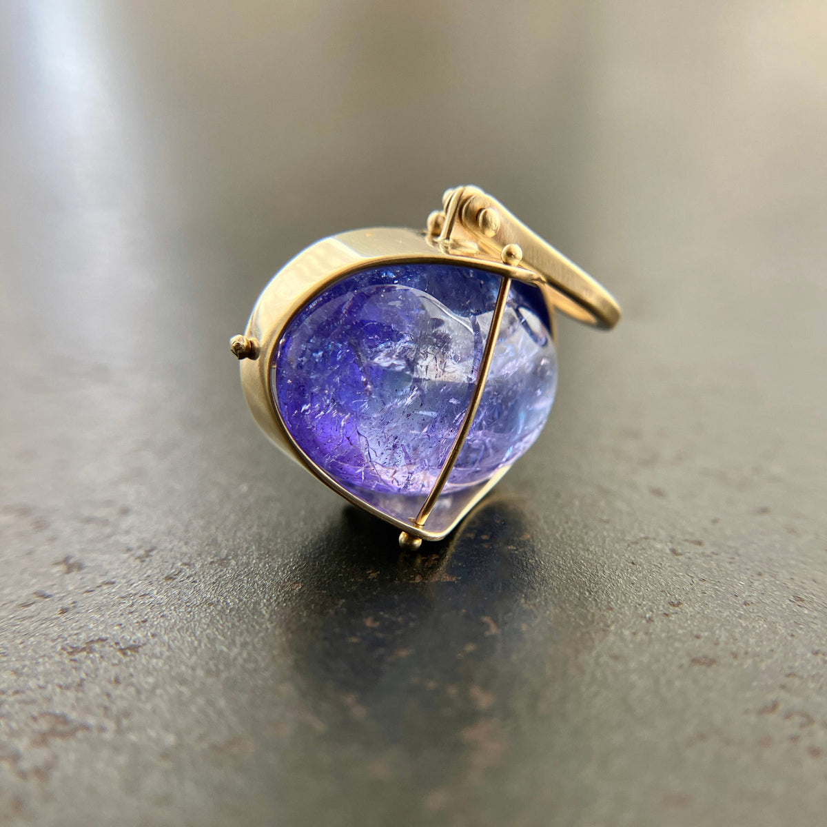 tanzanite pendant, tanzanite charm, 14k gold charm, 14k gold pendant, one of a kind pendant