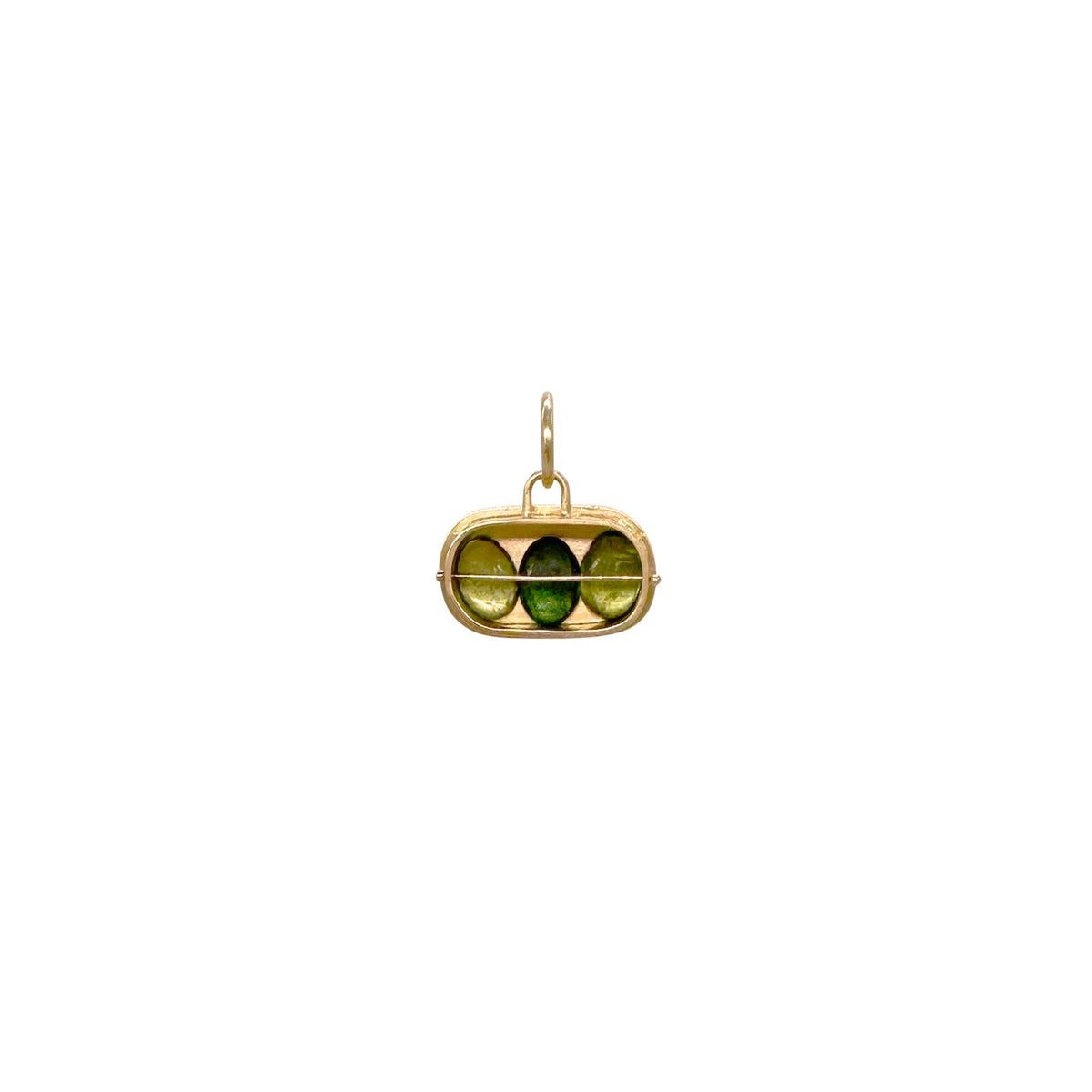 Captured Tourmaline Trio Charm
