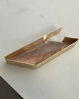 Captured Trapezoidal Rutilated Quartz Necklace