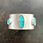 Triple Candelaria Turquoise Cuff Bracelet