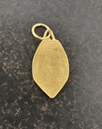 three wood opal pendnt in 18k gold