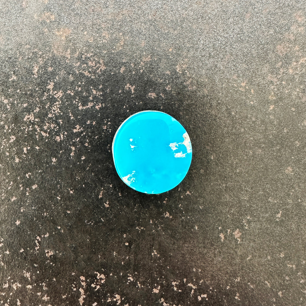 Round Blue Gem Turquoise Cabochon