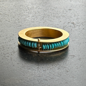 Persian Turquoise Channel Ring