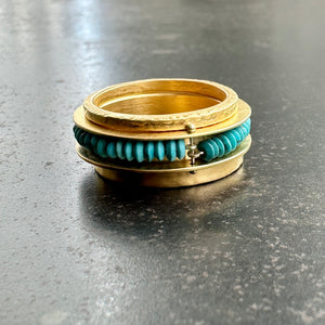 Persian Turquoise Channel Ring