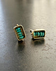 Persian Turquoise Beaded Box Studs