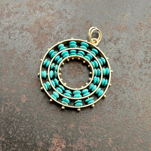 Persian Turquoise Concentric Pendant