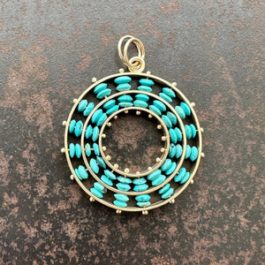 Persian Turquoise Concentric Pendant