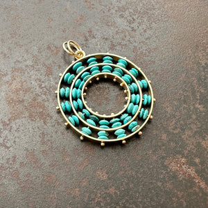 Persian Turquoise Concentric Pendant